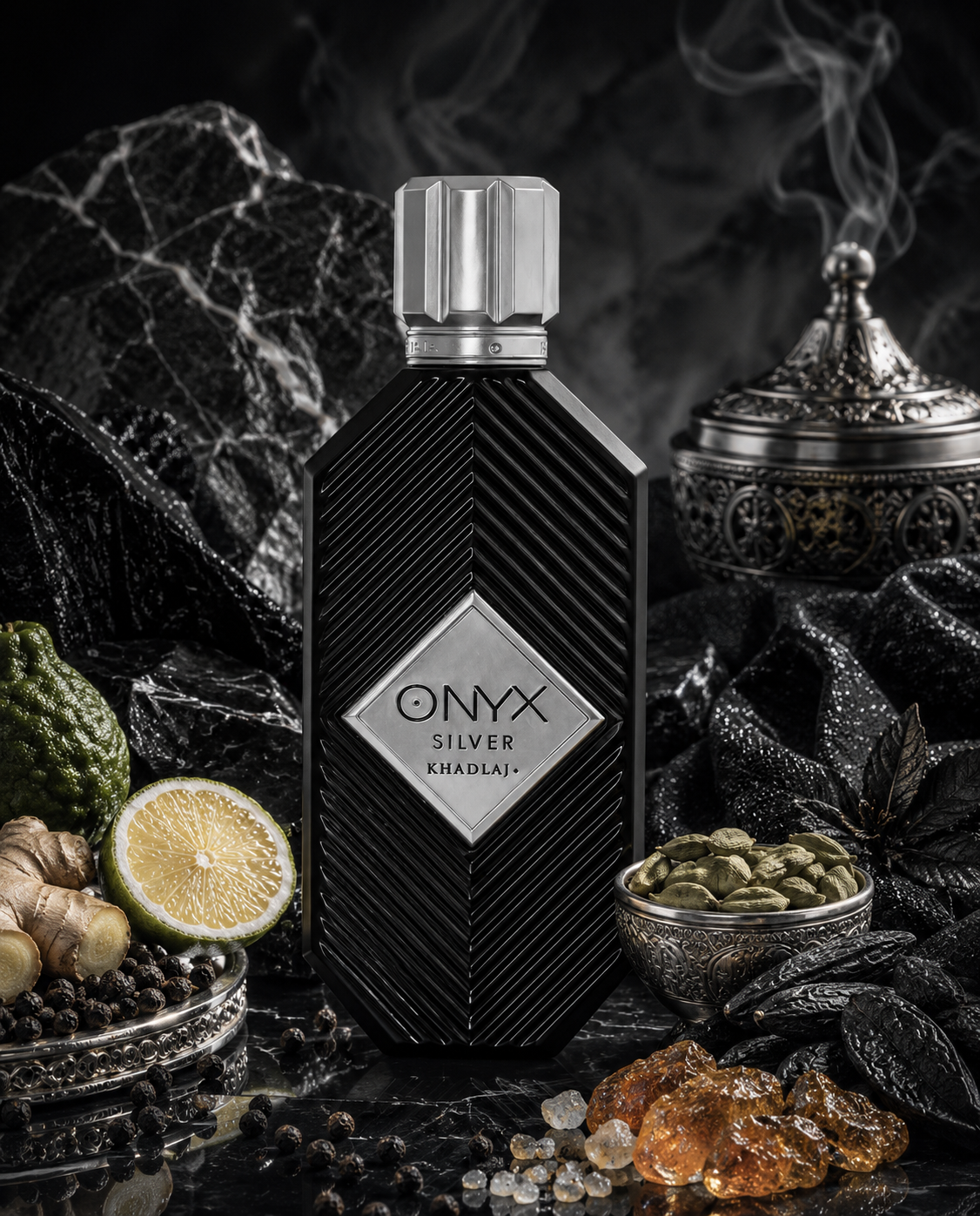 Onyx Silver Khadlaj Perfumes